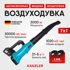 Аккумуляторная садовая воздуходувка